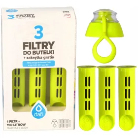    Filtru Dafi pentru sticla Soft Solid, verde lime, clicuri, 3 buc.
