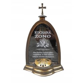  LUMANARE LED DRAGA SOTIE, GRAVURA MARE, AUR