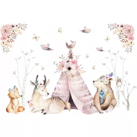  Autocolante pentru copii Forest Animals Boho