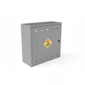   Dulap de gaz gri SGOD-04 600 × 600 × 250 mm, RAL 7040, fără perete din spate