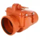 Supapă de reținere pentru canalizare Ø110 mm din PP, portocaliu
