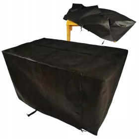   Husă Semipermeabilă pentru Mobilier de Grădină - Negru, 150x150x100cm