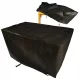 Husă Semipermeabilă pentru Mobilier de Grădină - Negru, 150x150x100cm