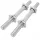  Set de 2 x gâturi cu șuruburi drepte 30mm 40cm