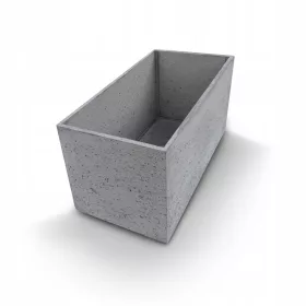 Ghiveci de flori INdecori 100 x 50 x 50 cm, gri beton