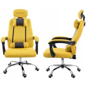  Scaun gaming Giosedio GPX013, material negru si galben