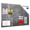 Placă magnetică ALLboards MetalBoards, aspect beton, 60 × 40 cm