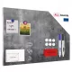 Placă magnetică ALLboards MetalBoards, aspect beton, 60 × 40 cm