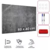 Placă magnetică ALLboards MetalBoards, aspect beton, 60 × 40 cm