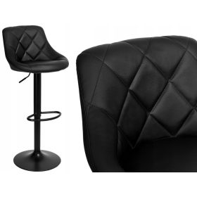  Taburet eHoker, negru, 105 cm, piele artificiala