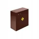 Dulap cu gaz maro JD-MetalBox 500 × 500 × 250 mm cu perete din spate și cheie