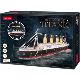  Puzzle 3D Cubic Fun LED Titanic 266 buc.