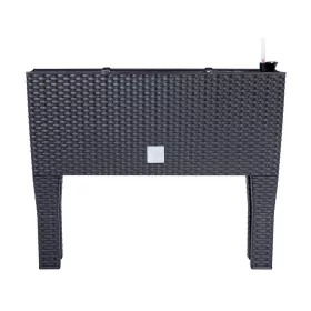    Ghiveci Prosperplast 60 cm x 25 x 46 cm diametru 10 cm plastic nuante de gri si argintiu