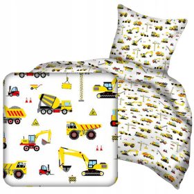    Set lenjerie de pat DesignPremiumBis, 100 x 135 cm, nuante de galben si auriu