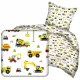 Set lenjerie de pat DesignPremiumBis, 100 x 135 cm, nuante de galben si auriu