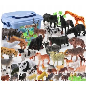    Set figurine Mr. and Mrs. Gadget Wild Animals Safari, 58 de piese