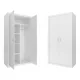  Dulap Eurotel Filip 90 x 190 x 50 cm, multicolor