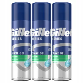    Gel de ras Gillette Series Sensitive pentru bărbați 200 ml