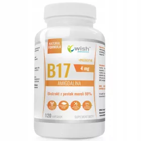   Supliment Vitamina B17 Amigdalina 4mg cu Extract din Sâmburi de Caise și Prebiotic