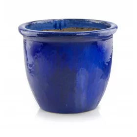    Ghiveci Polnix 49 cm x 49 x 40 cm diametru 49 cm ceramica nuante de albastru