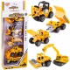  Set vehicule de constructii PRC, 5 bucati, portocaliu