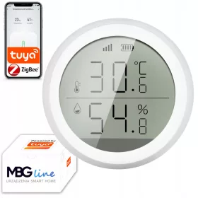    Senzor de temperatură și umiditate RTX ZigBee TUYA pentru uz exterior, temperatură de funcționare sub 0°C, afișaj