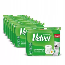 Hârtie igienică Mușețel catifea și aloe 84 rulouri