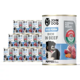  John Dog Good Form carne de vită pentru juniori 12x400g