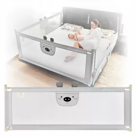    Bariera de protectie pentru patul de ursuleti Primabobo, gri, 200 cm