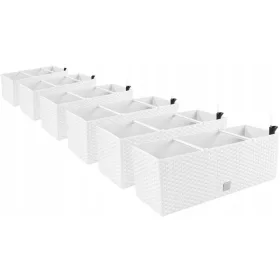    Ghiveci de flori Prosperplast 309 cm x 19,5 x 18,5 cm plastic alb
