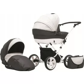  Carucior Sorento Como 3in1, alb-negru