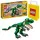  LEGO Creator 3 în 1 31058 Dinozauri puternici + Pungă de hârtie LEGO 6315786 Galben 24x8x18 cm
