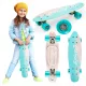  Skateboard Qkids skateboard flashcard grafică multicolor