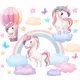  AUTOCOLANTE DE PERETE UNICORN 50x100CM J01