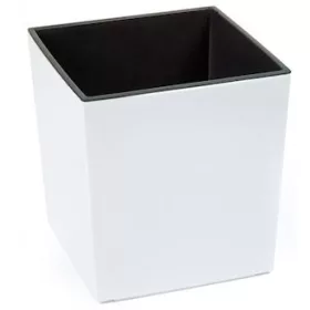    Ghiveci lamela 24,7 cm x 24,7 x 25,6 cm diametru 24,7 cm plastic alb