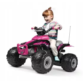  PEG PEREGO CORRAL T-REX PINK QUAD pentru fete
