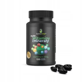   Complex de Vitamine și Minerale BetterMe - 120 Capsule Moi, 100% RWS