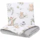  Pătură matlasată din catifea MINKY 75x100 BABYMAM