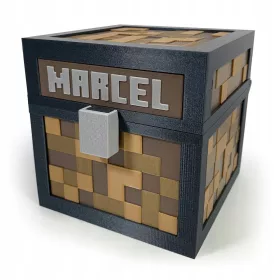  Pușculiță KAJAWIS MINECRAFT cutie NUME copil