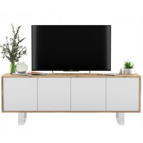  Dulap industrial RTV și comodă Loft Wotan White Matt