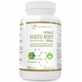   Extract de Rădăcină de Kudzu 500mg 40% Isoflavone + L-Leucina + Prebiotic, 120 Capsule