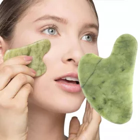  GUA SHA STONE JADE MASAGER GREEN JADE FACE MASAGE LIFTING