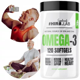   Supliment Omega 3 1000mg cu EPA, DHA și Vitamina E - Sănătate Cardiovasculară și Cognitivă