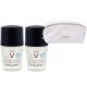Set 2x VICHY HOMME Deo Roll-On Antiperspirant 48H Protectie, 50ml fiecare + Gratis Cosmeticiana VICHY