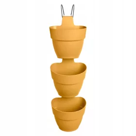    Ghiveci Elho 21 cm x 17 x 77 cm, plastic, nuante de galben si auriu