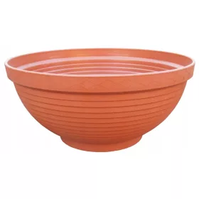    Ghiveci Prosperplast 65 cm x 65 x 24 cm diametru 65 cm plastic nuante de maro si bej