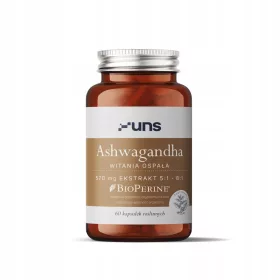   UNS Ashwagandha + Bioperine - Supliment pentru Minte și Corp