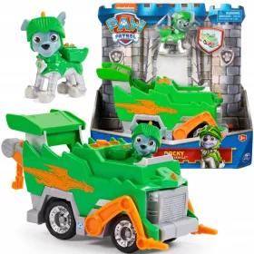  PAW PATROL CAVALIERI FIGURA ROCKY GUNOI VEHICUL