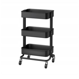    Cărucior de bucătărie Ikea Råskog pe roți 45x35x78 cm negru