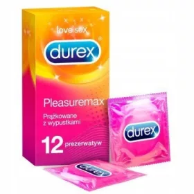  Prezervative Durex Pleasuremax 12 buc.